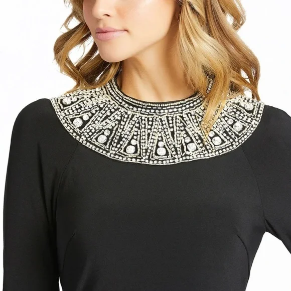 Mac Duggal Elegant Black Maxi Dress - Picture 2 of 8